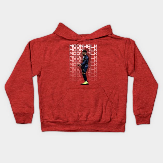 Jesse Lingard Moonwalk Kids Hoodie by TheUnitedPage